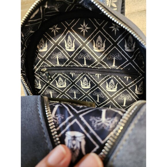 Loungefly Lord Of The Rings White Tree of Gondo Mini Backpack Embroidered Rare - Picture 13 of 13